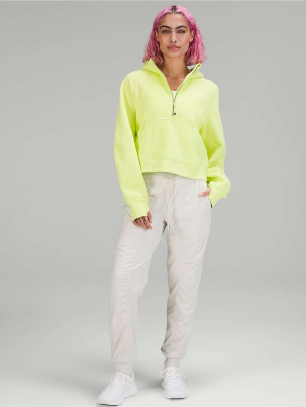 lululemon Dance Studio Lined Mid-Rise Jogger in Bone, Size 8
